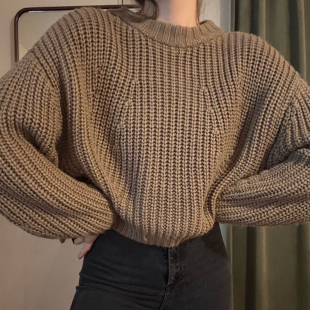 Kendall & Kylie Brown Sweater